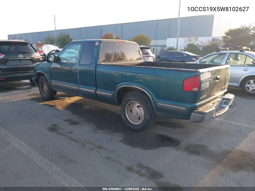 1GCCS19X5W8102627 1998 Chevrolet S-10 Ls Fleetside