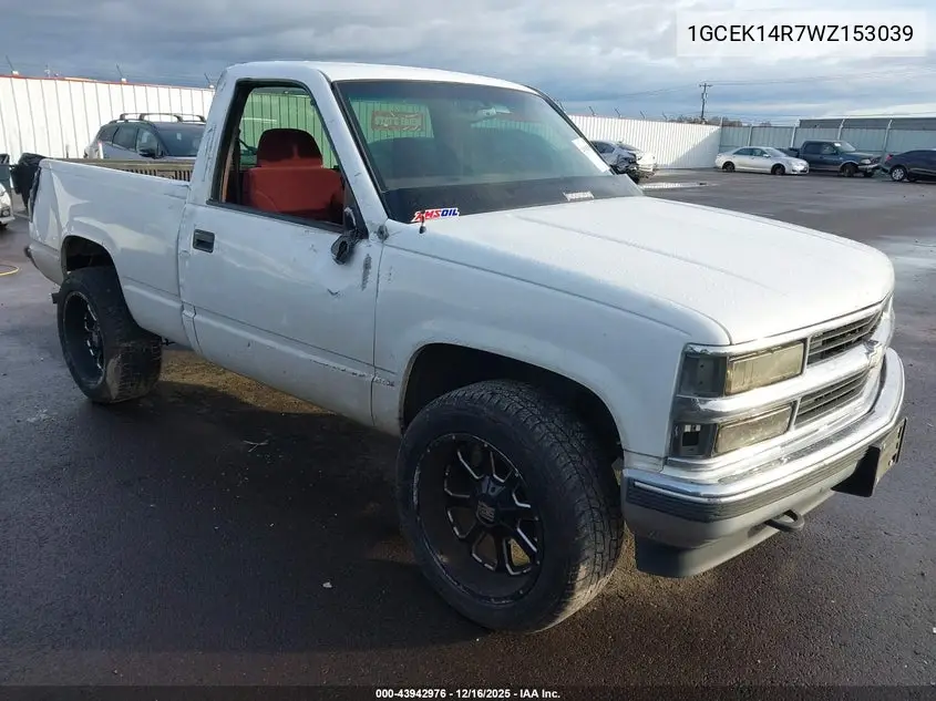 1GCEK14R7WZ153039 1998 Chevrolet K1500 Fleetside