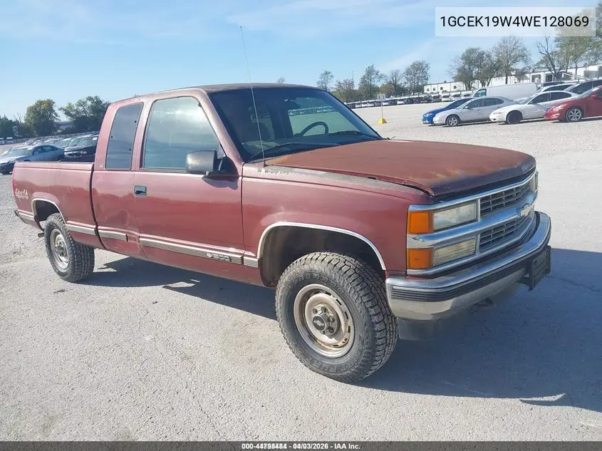 1GCEK19W4WE128069 1998 Chevrolet K1500 Fleetside