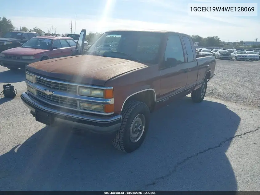 1GCEK19W4WE128069 1998 Chevrolet K1500 Fleetside