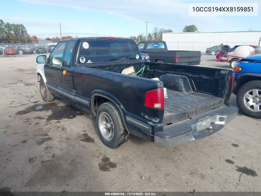 1GCCS194XX8159851 1999 Chevrolet S-10 Ls