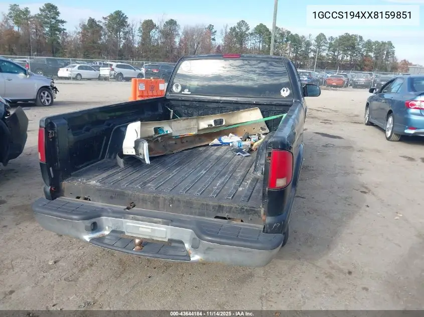 1GCCS194XX8159851 1999 Chevrolet S-10 Ls