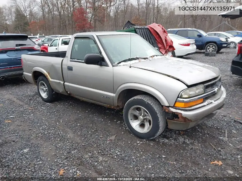 1GCCS1447XK135971 1999 Chevrolet S-10 Ls
