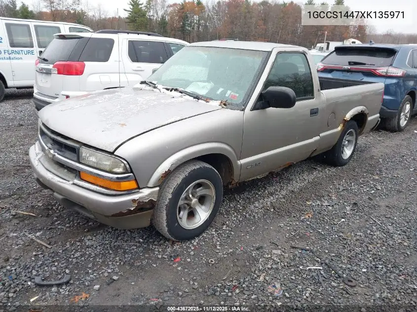 1GCCS1447XK135971 1999 Chevrolet S-10 Ls