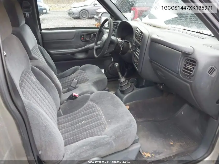 1GCCS1447XK135971 1999 Chevrolet S-10 Ls