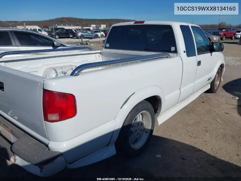 1GCCS19WXX8134160 1999 Chevrolet S-10 Ls