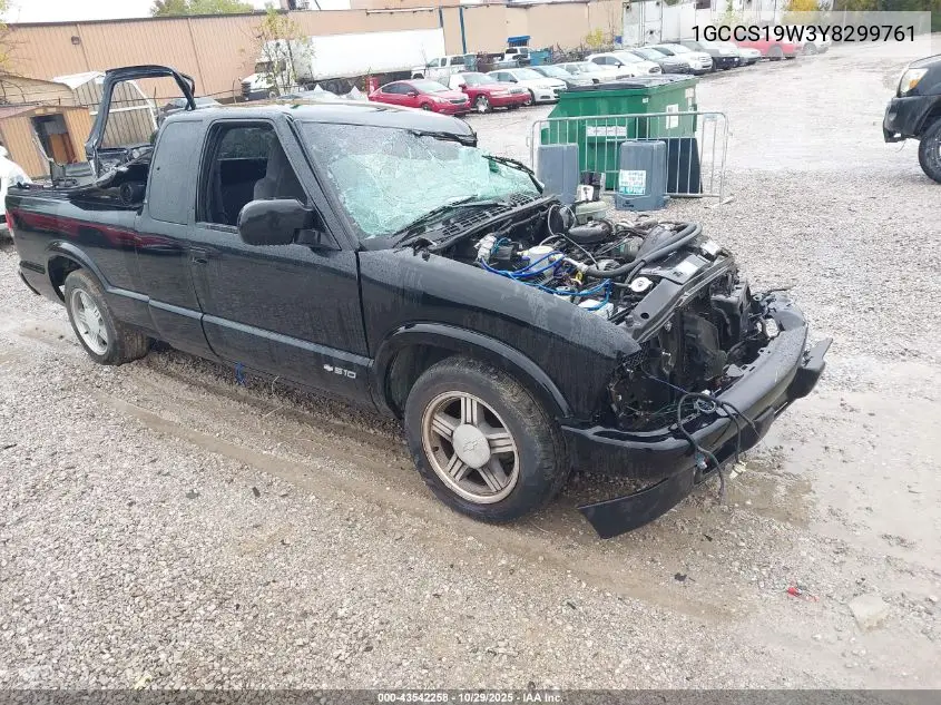 1GCCS19W3Y8299761 2000 Chevrolet S-10 Ls
