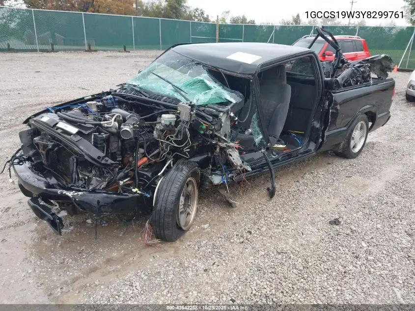 1GCCS19W3Y8299761 2000 Chevrolet S-10 Ls