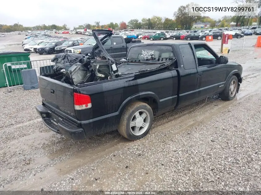 1GCCS19W3Y8299761 2000 Chevrolet S-10 Ls