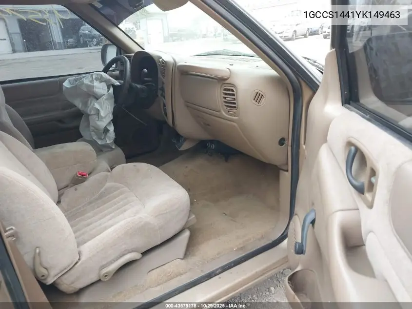 1GCCS1441YK149463 2000 Chevrolet S-10 Ls