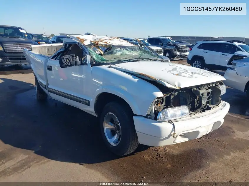 1GCCS1457YK260480 2000 Chevrolet S-10 Ls
