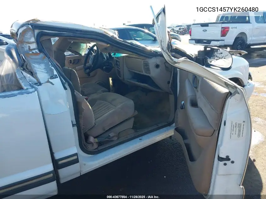 1GCCS1457YK260480 2000 Chevrolet S-10 Ls