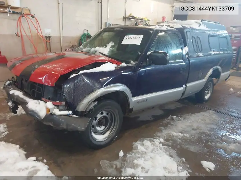 1GCCS1444YK133709 2000 Chevrolet S-10