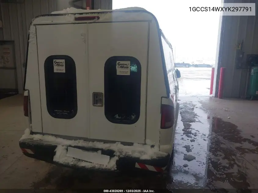 1GCCS14WXYK297791 2000 Chevrolet S-10
