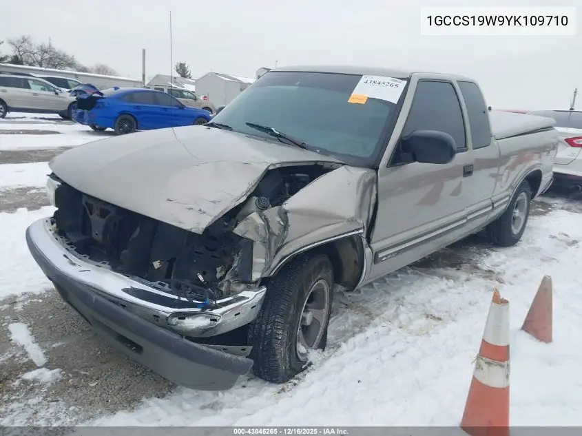1GCCS19W9YK109710 2000 Chevrolet S-10 Ls