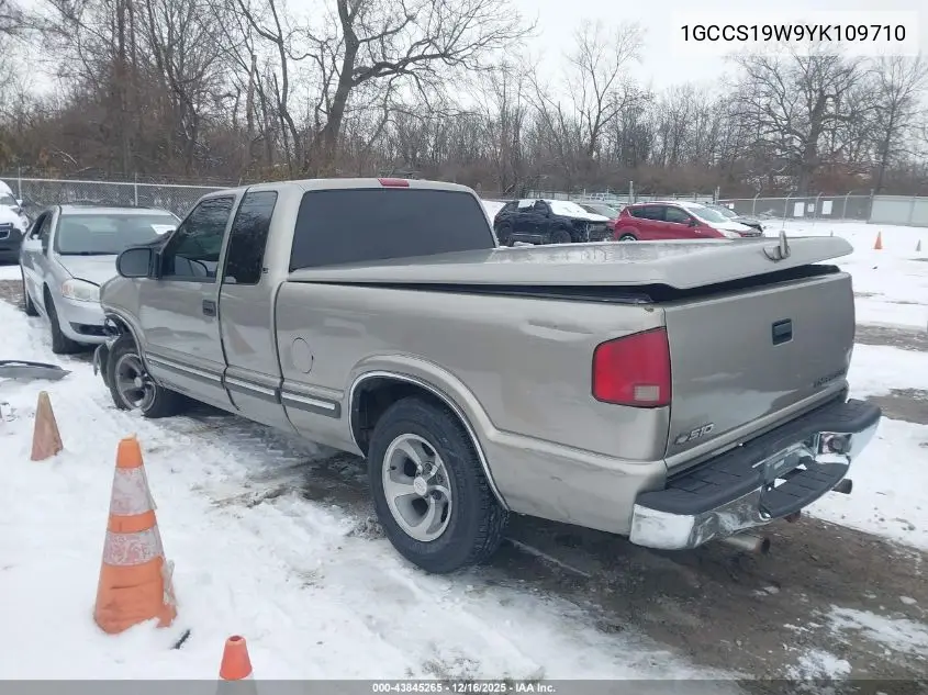 1GCCS19W9YK109710 2000 Chevrolet S-10 Ls