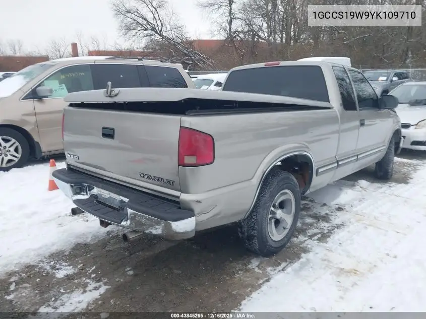 1GCCS19W9YK109710 2000 Chevrolet S-10 Ls