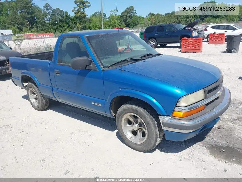 1GCCS1459YK263283 2000 Chevrolet S-10 Ls