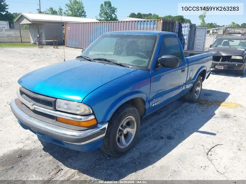 1GCCS1459YK263283 2000 Chevrolet S-10 Ls