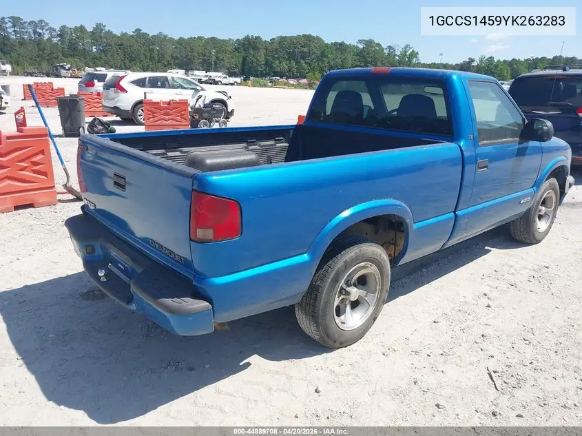 1GCCS1459YK263283 2000 Chevrolet S-10 Ls