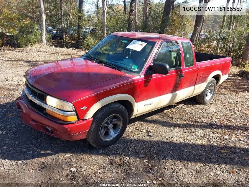 1GCCS19W118186557 2001 Chevrolet S-10 Ls