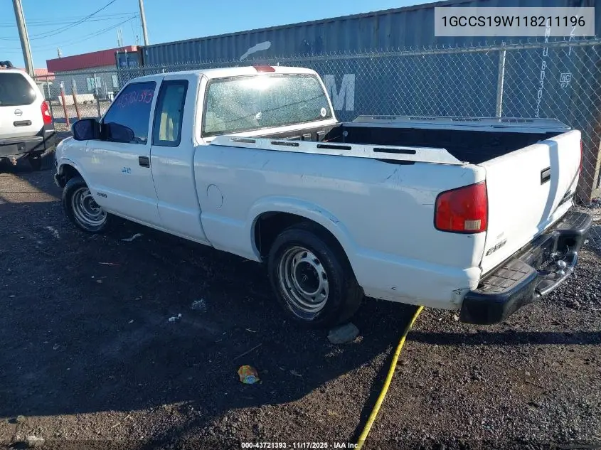 1GCCS19W118211196 2001 Chevrolet S-10