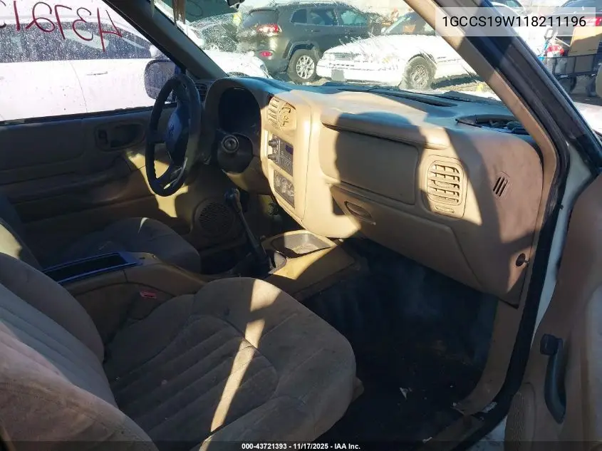 1GCCS19W118211196 2001 Chevrolet S-10