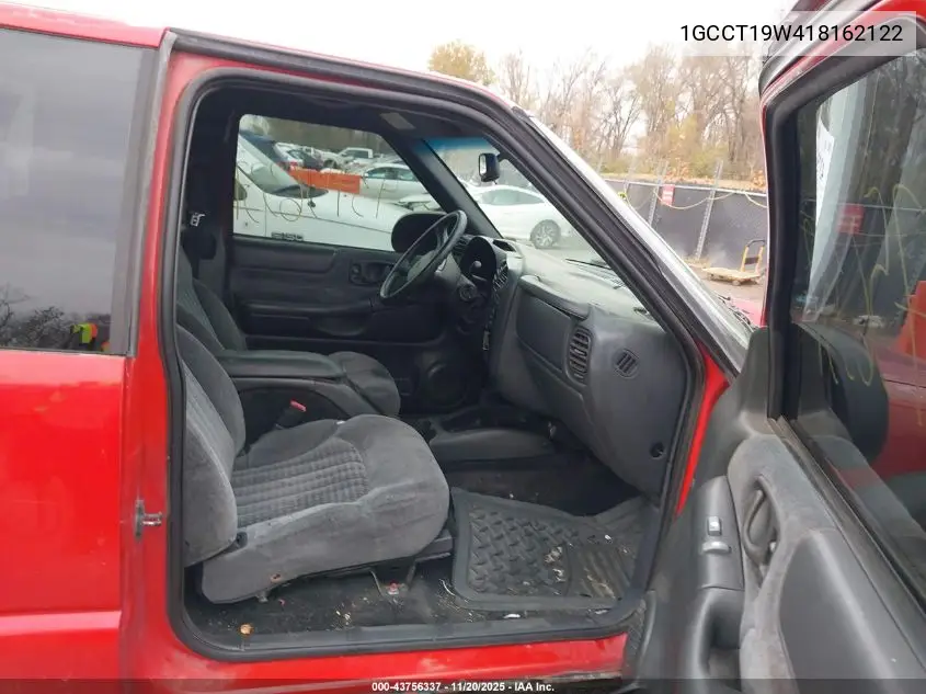 1GCCT19W418162122 2001 Chevrolet S-10 Ls