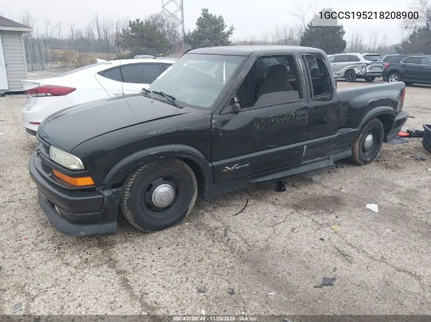 1GCCS195218208900 2001 Chevrolet S-10 Ls