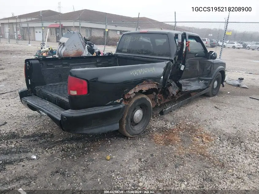 1GCCS195218208900 2001 Chevrolet S-10 Ls