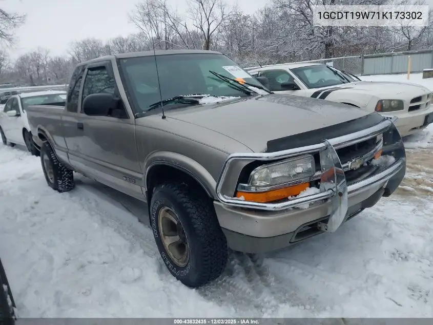 1GCDT19W71K173302 2001 Chevrolet S-10 Ls