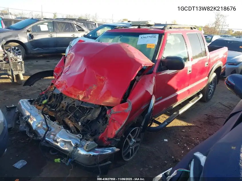 1GCDT13W82K218676 2002 Chevrolet S-10 Ls