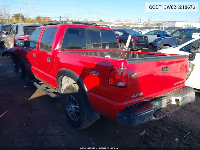 1GCDT13W82K218676 2002 Chevrolet S-10 Ls