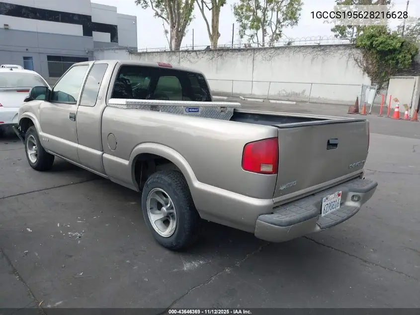 1GCCS195628216628 2002 Chevrolet S-10 Ls