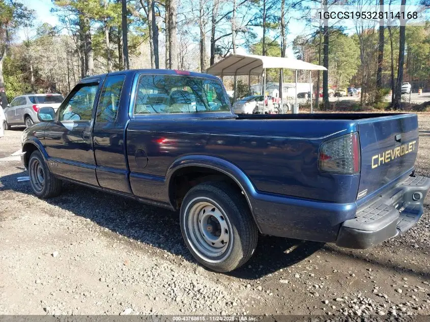 1GCCS195328114168 2002 Chevrolet S-10