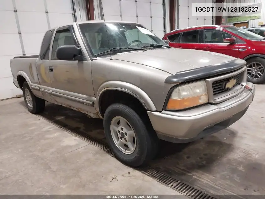 1GCDT19W128182527 2002 Chevrolet S-10 Ls