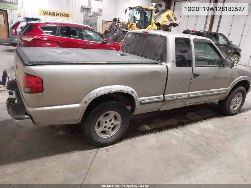 1GCDT19W128182527 2002 Chevrolet S-10 Ls