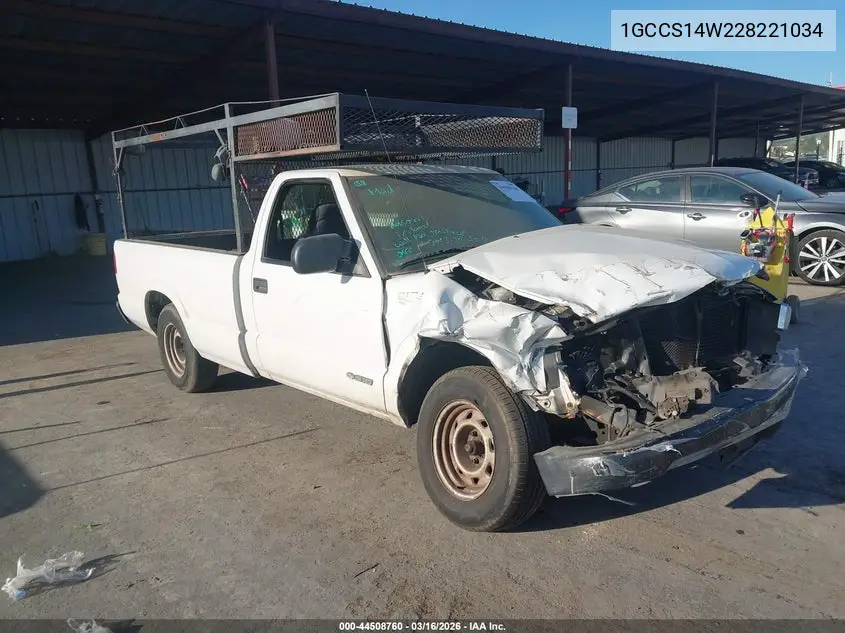 1GCCS14W228221034 2002 Chevrolet S-10