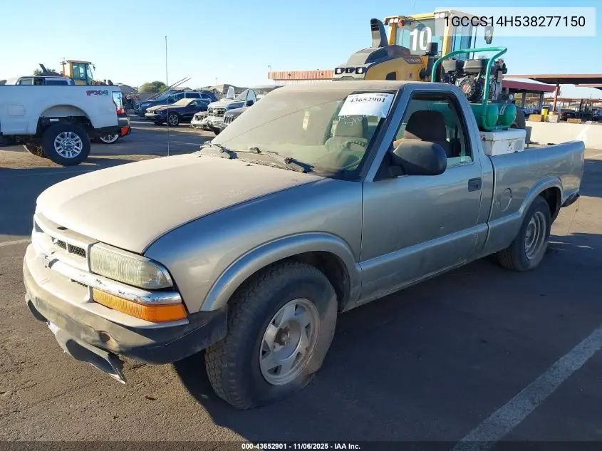 1GCCS14H538277150 2003 Chevrolet S-10