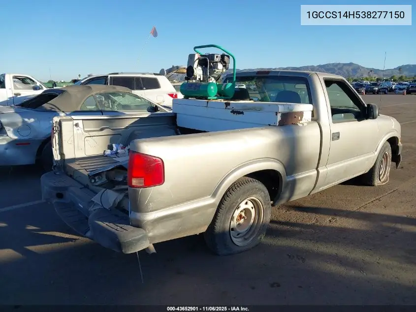 1GCCS14H538277150 2003 Chevrolet S-10