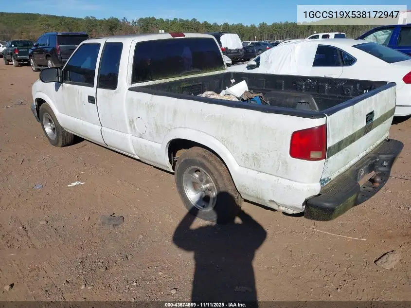 1GCCS19X538172947 2003 Chevrolet S-10