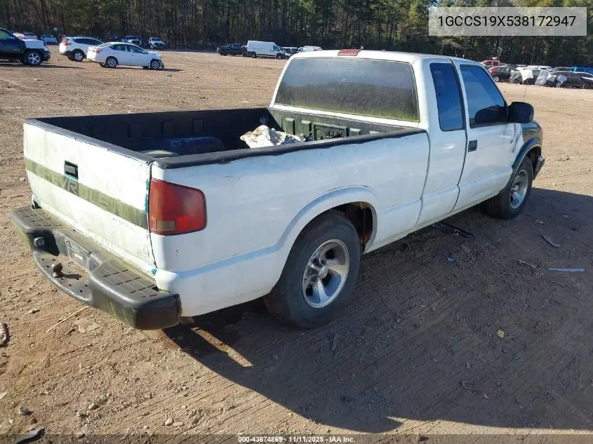 1GCCS19X538172947 2003 Chevrolet S-10