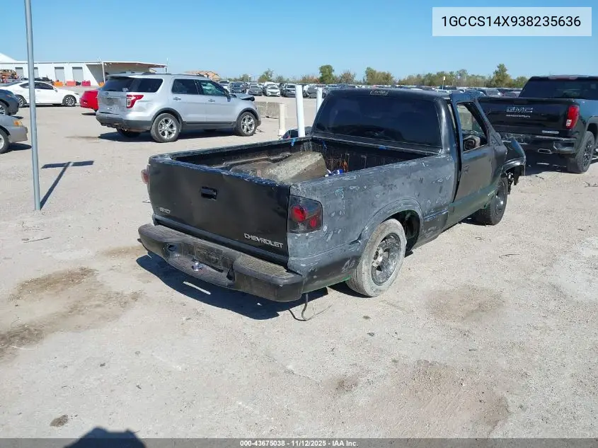 1GCCS14X938235636 2003 Chevrolet S-10 Ls