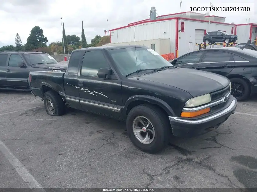 1GCDT19X138204780 2003 Chevrolet S-10 Ls