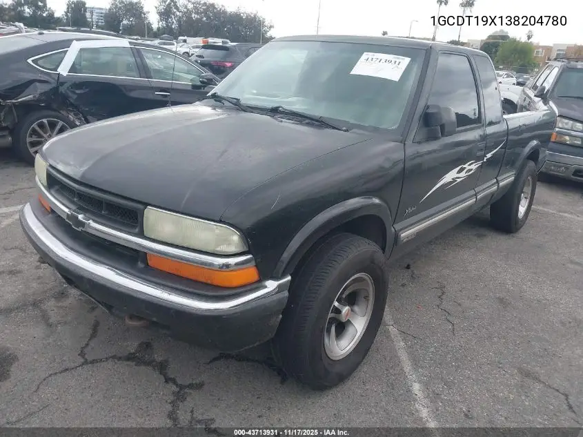 1GCDT19X138204780 2003 Chevrolet S-10 Ls