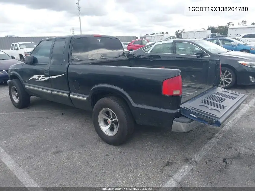 1GCDT19X138204780 2003 Chevrolet S-10 Ls