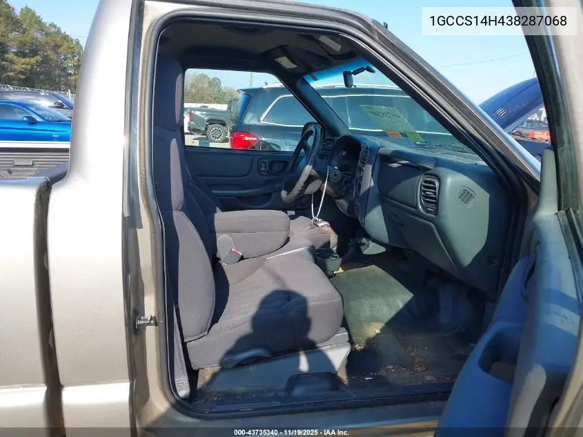 1GCCS14H438287068 2003 Chevrolet S-10
