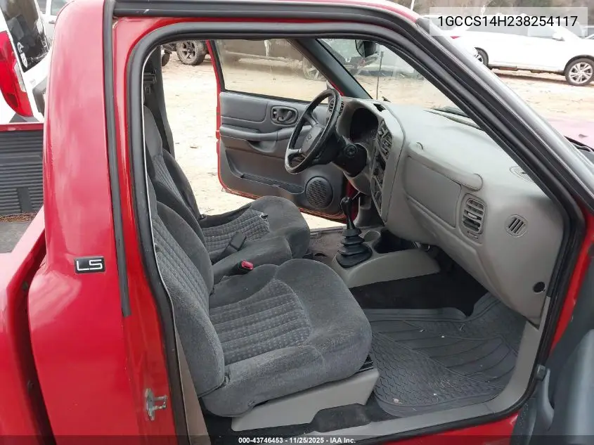 1GCCS14H238254117 2003 Chevrolet S-10 Ls