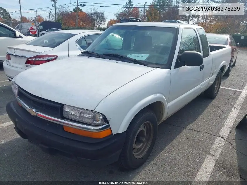 1GCCS19X038275239 2003 Chevrolet S-10