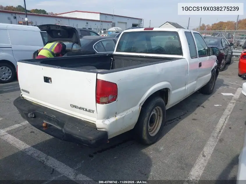 1GCCS19X038275239 2003 Chevrolet S-10